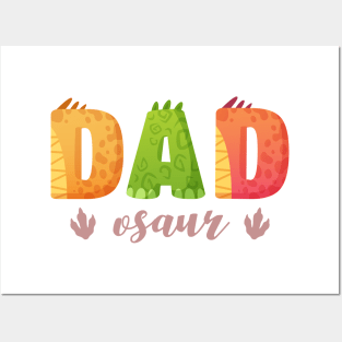 dadsaurus Matching Family Funny Dinosaur Gift For Women Mother day Posters and Art